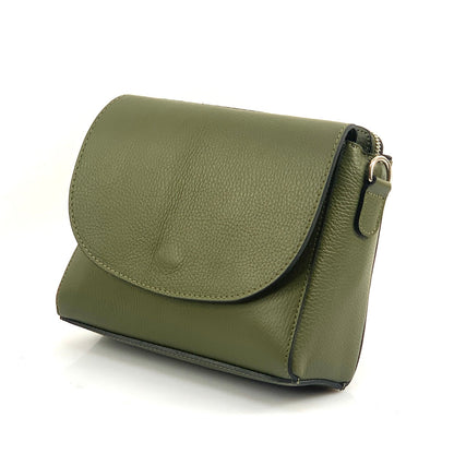 Ester Leather Shoulder Bag - Made In Italy