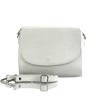 Ester Leather Shoulder Bag - Made In Italy