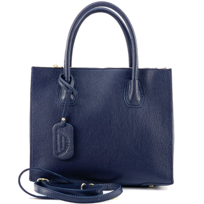 Corinna Leather Tote Bag - Made In Italy