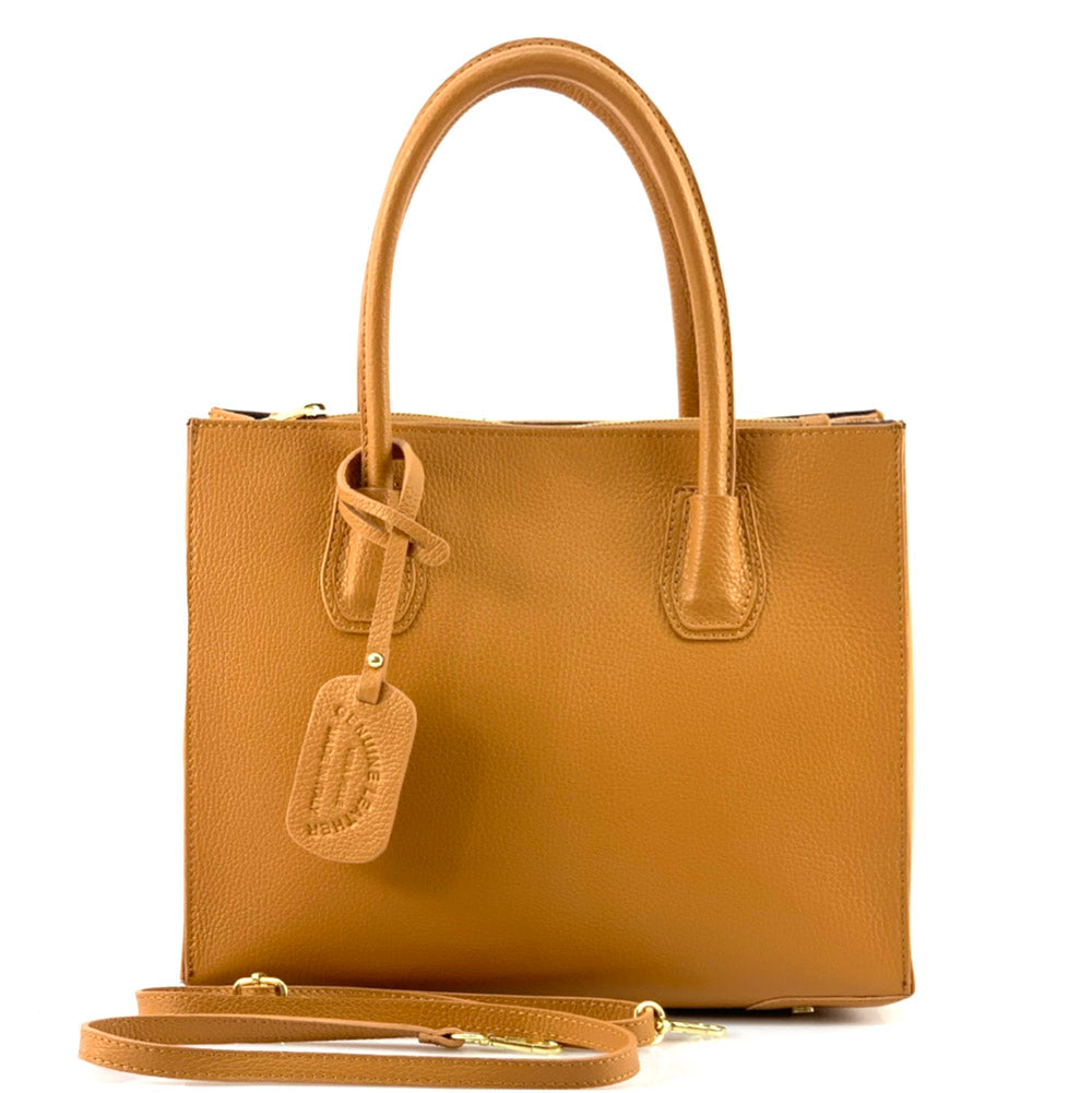 Corinna Leather Tote Bag - Made In Italy
