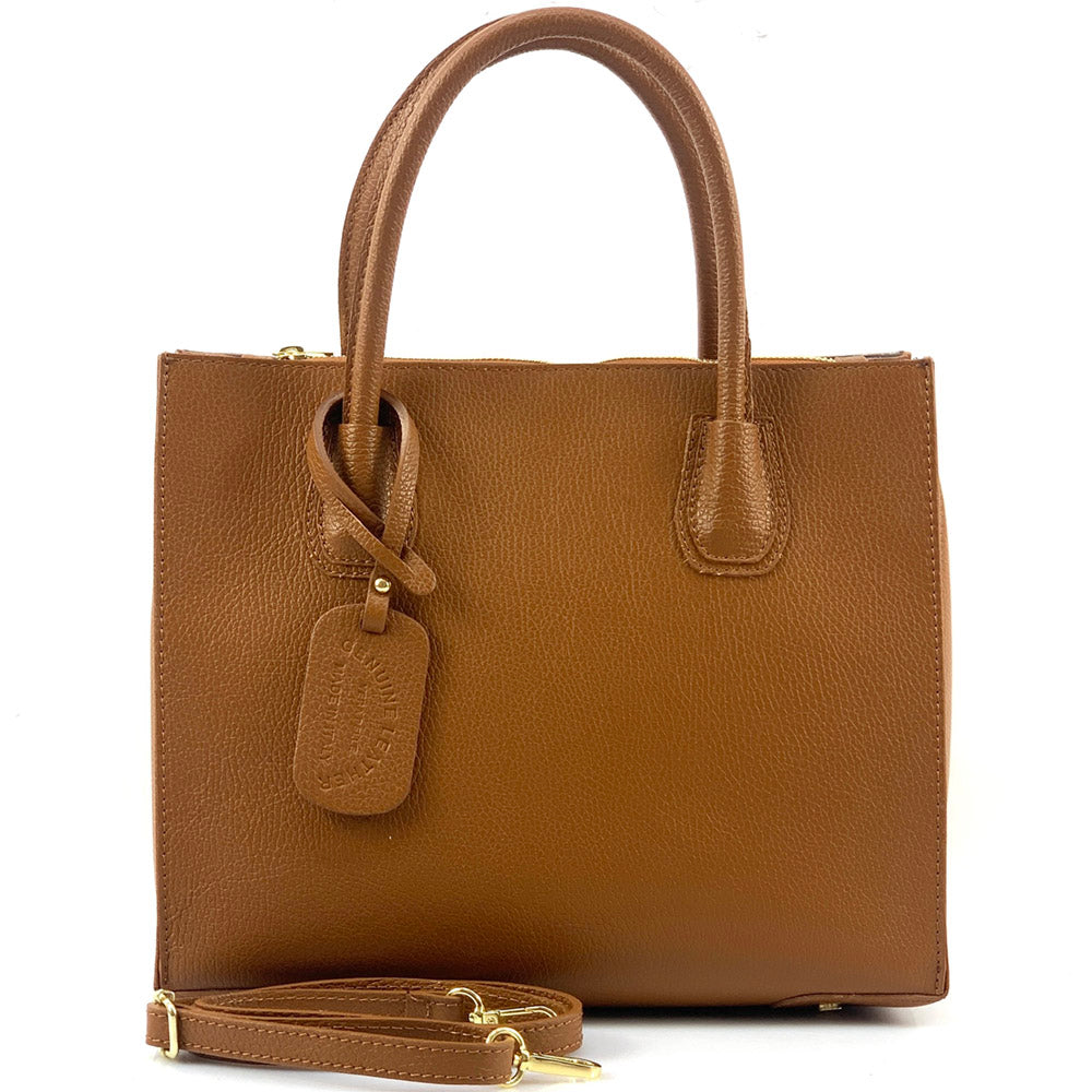 Corinna Leather Tote Bag - Made In Italy