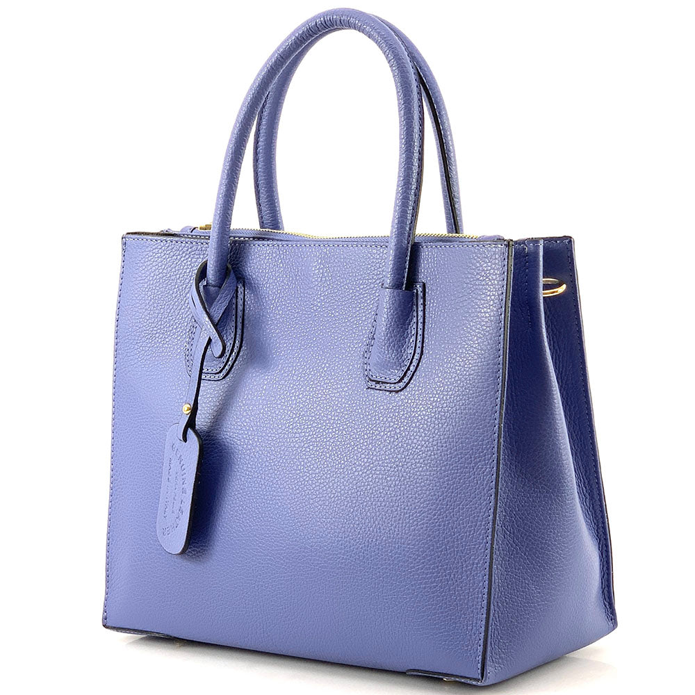 Corinna Leather Tote Bag - Made In Italy