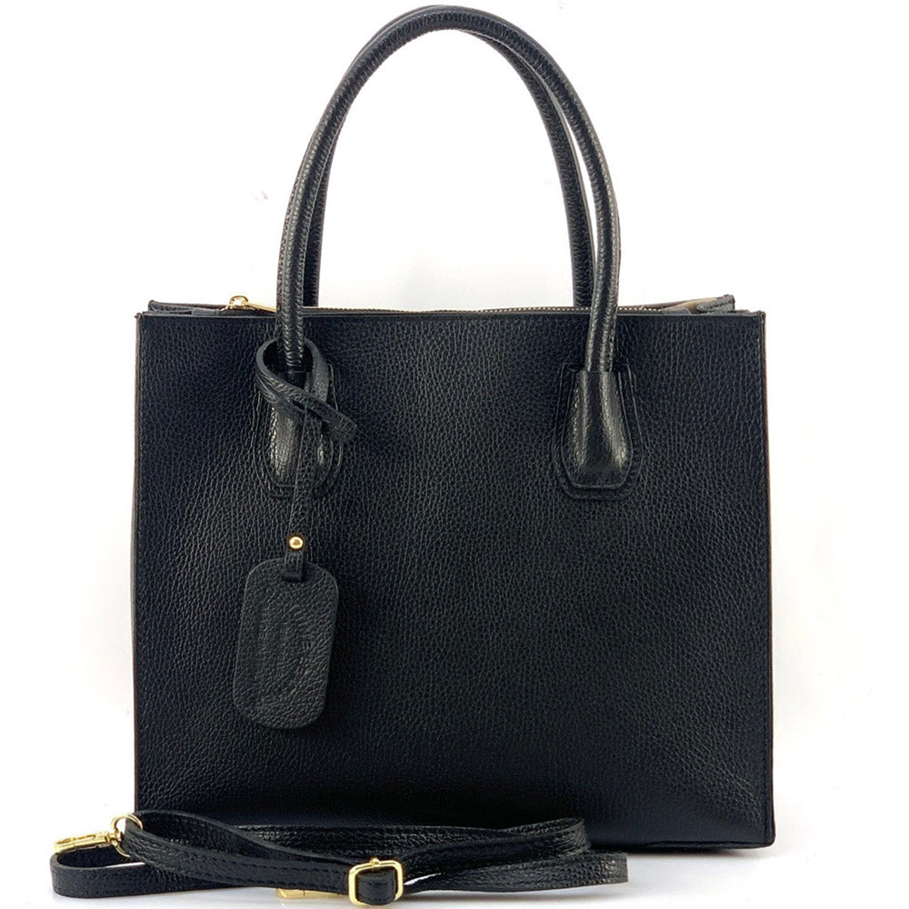 Corinna Leather Tote Bag - Made In Italy