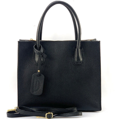 Corinna Leather Tote Bag - Made In Italy