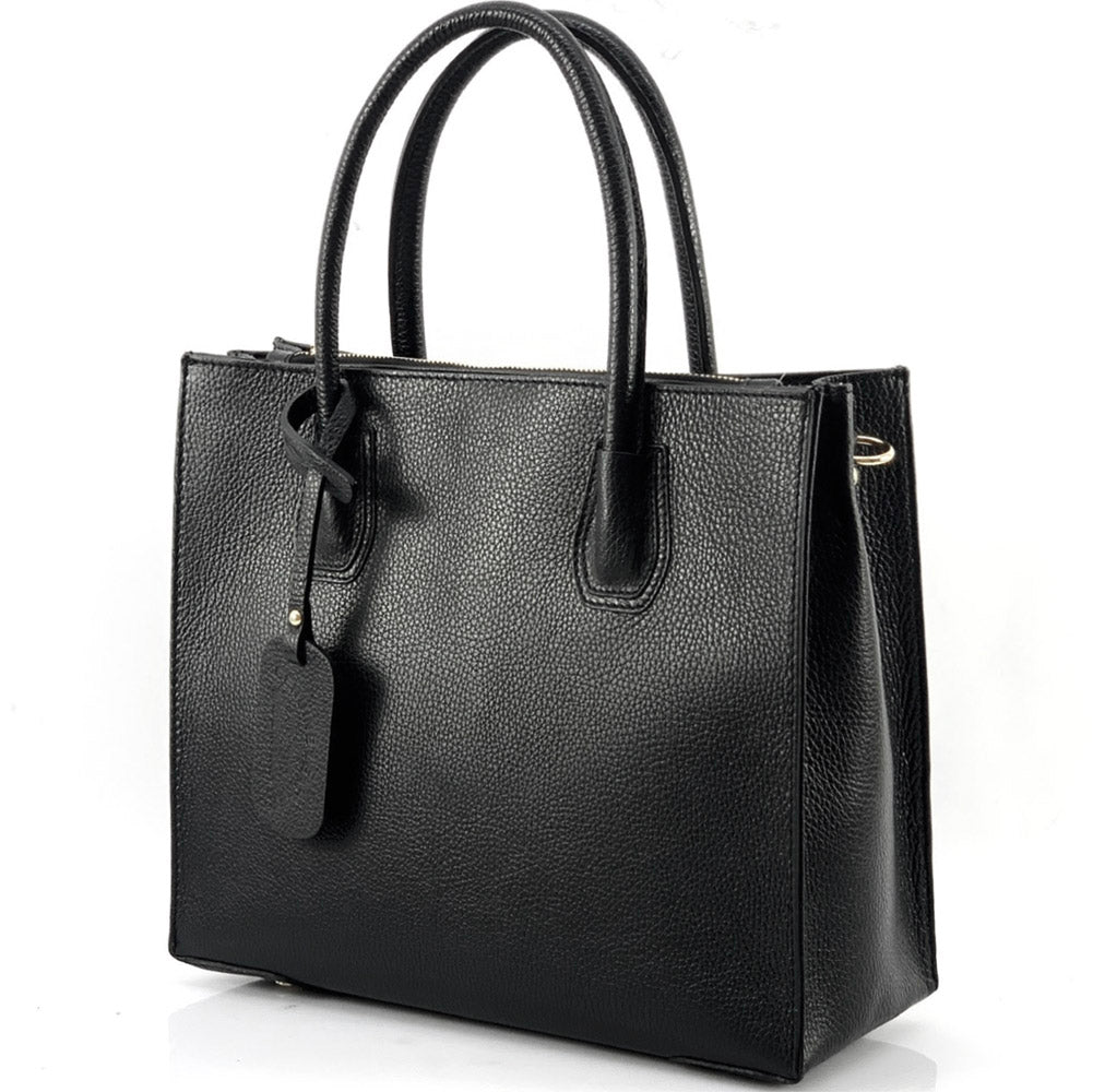 Corinna Leather Tote Bag - Made In Italy