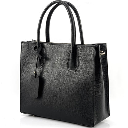 Corinna Leather Tote Bag - Made In Italy