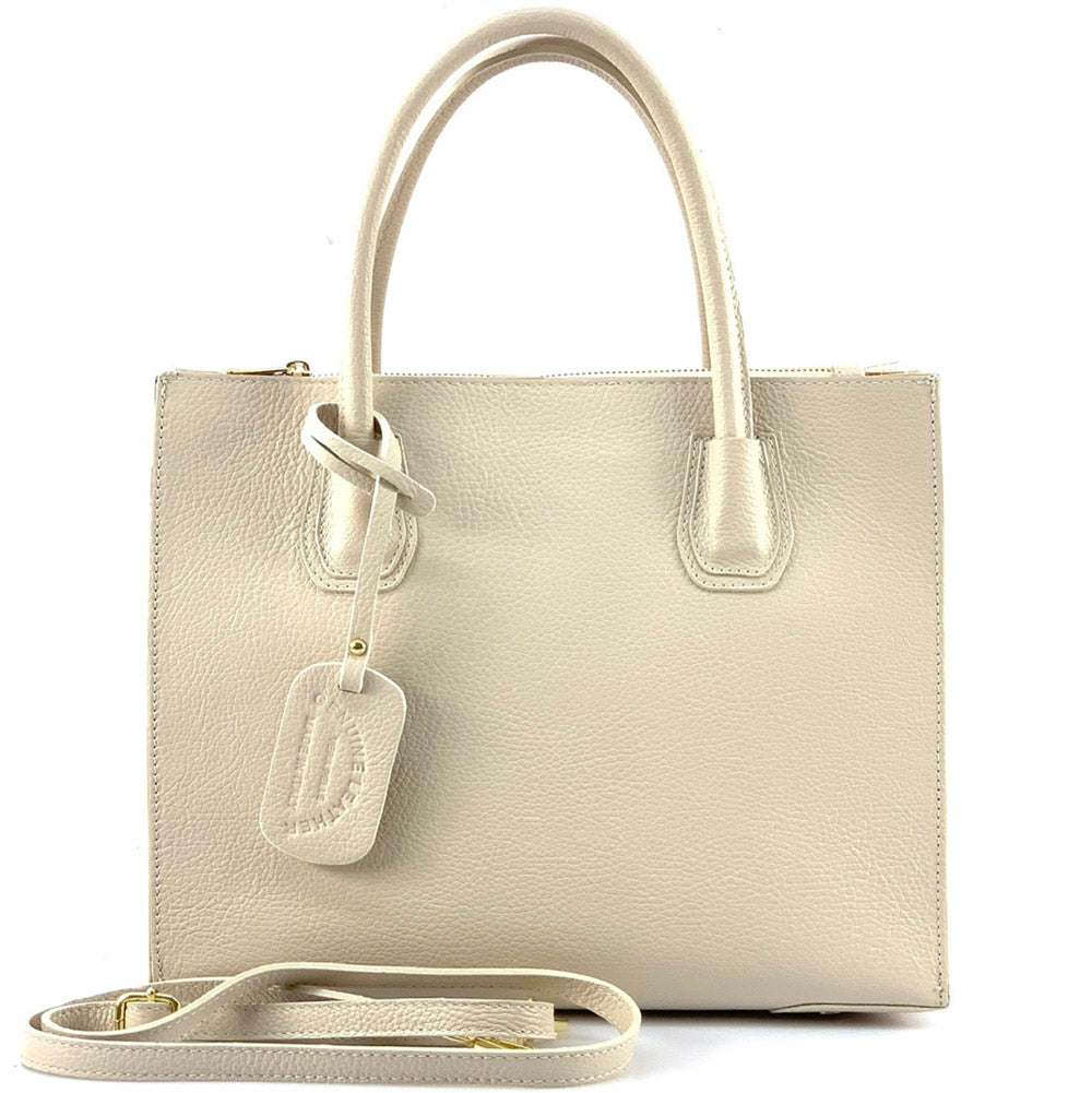 Corinna Leather Tote Bag - Made In Italy