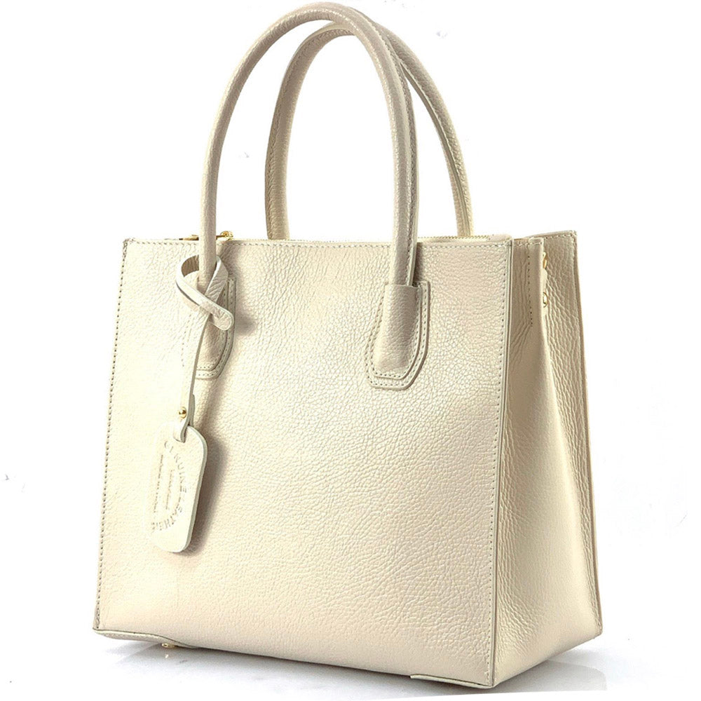 Corinna Leather Tote Bag - Made In Italy
