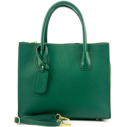 Corinna Leather Tote Bag - Made In Italy