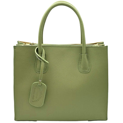 Corinna Leather Tote Bag - Made In Italy