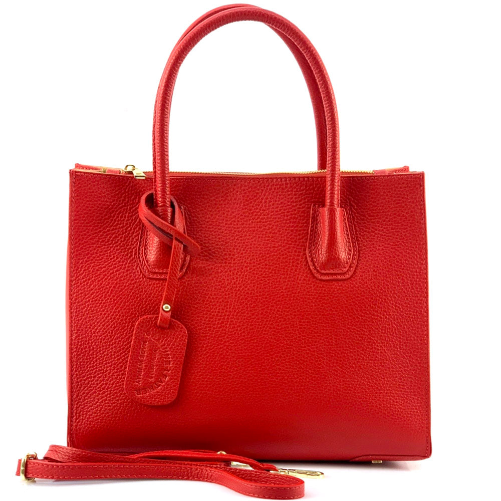 Corinna Leather Tote Bag - Made In Italy