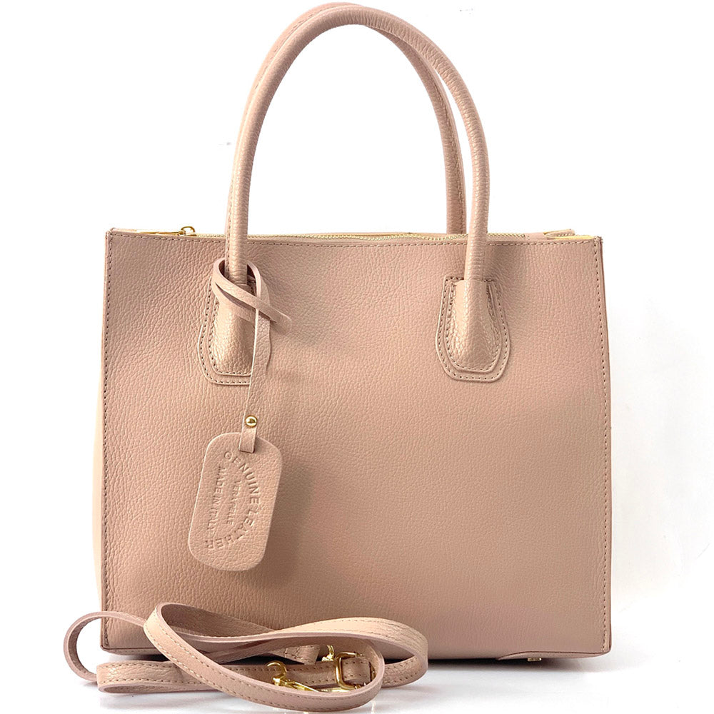 Corinna Leather Tote Bag - Made In Italy