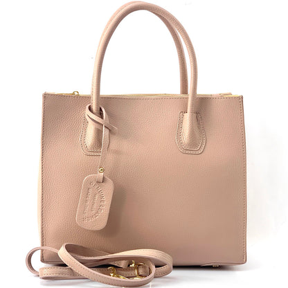 Corinna Leather Tote Bag - Made In Italy