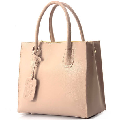 Corinna Leather Tote Bag - Made In Italy
