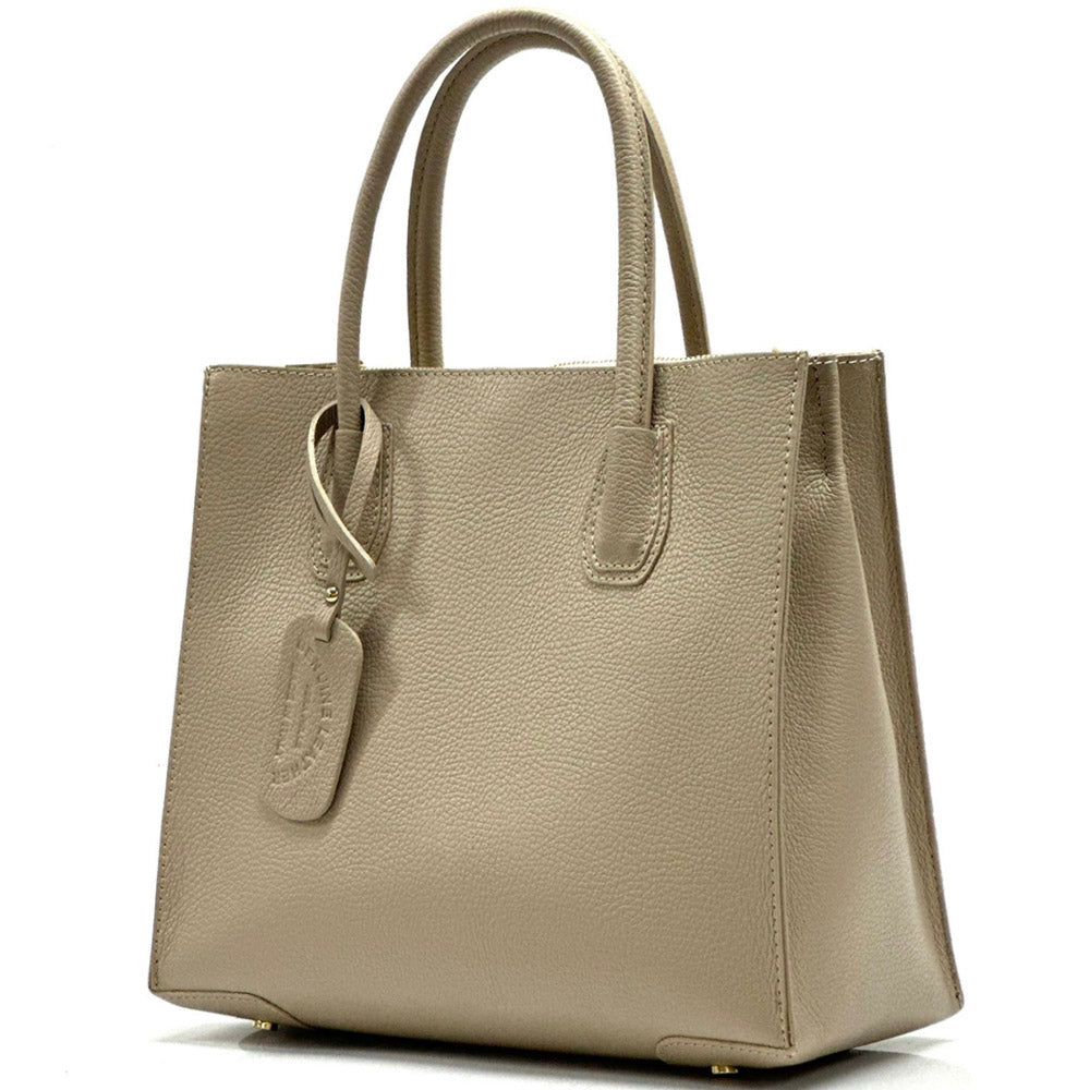 Corinna Leather Tote Bag - Made In Italy