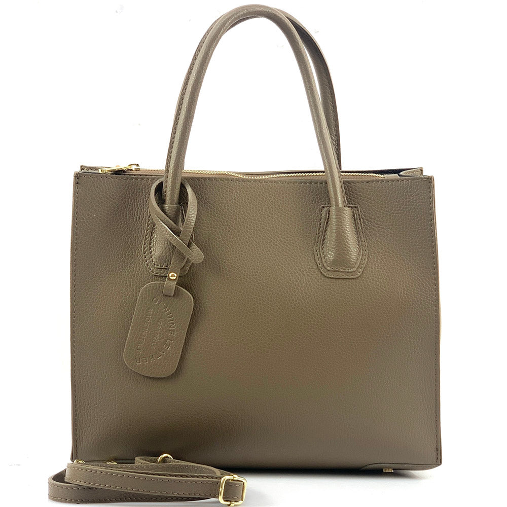 Corinna Leather Tote Bag - Made In Italy