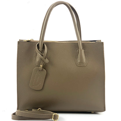 Corinna Leather Tote Bag - Made In Italy