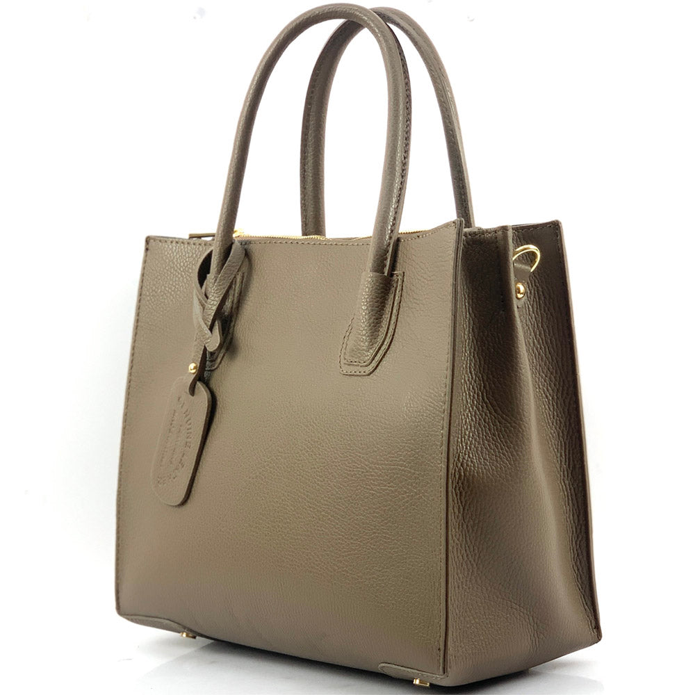 Corinna Leather Tote Bag - Made In Italy
