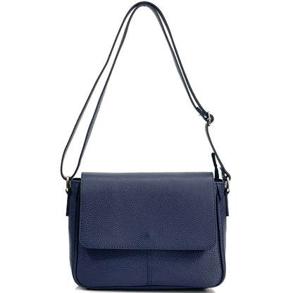 Marilena GM leather Cross-body bag - Made In Italy