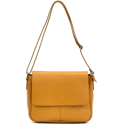 Marilena GM leather Cross-body bag - Made In Italy