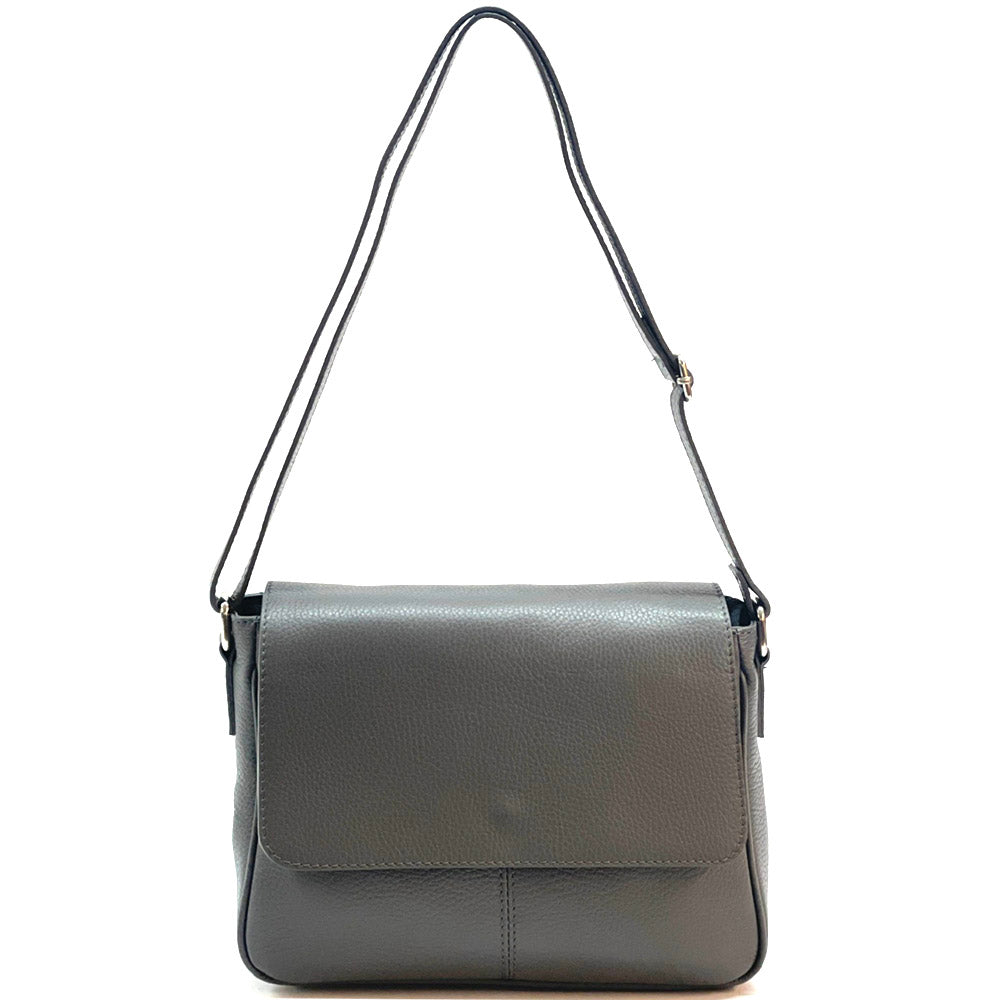 Marilena GM leather Cross-body bag - Made In Italy