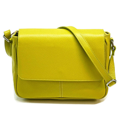 Marilena GM leather Cross-body bag - Made In Italy