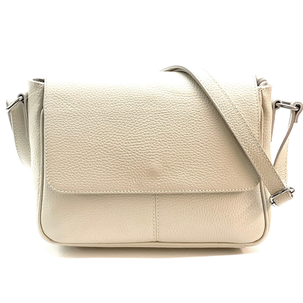 Marilena GM leather Cross-body bag - Made In Italy
