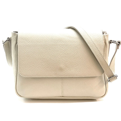 Marilena GM leather Cross-body bag - Made In Italy