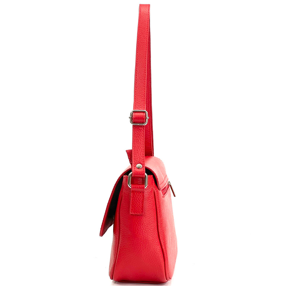Marilena GM leather Cross-body bag - Made In Italy