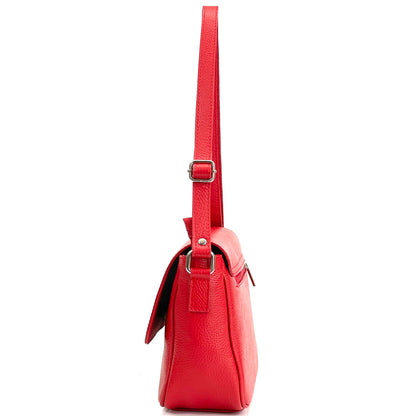 Marilena GM leather Cross-body bag - Made In Italy