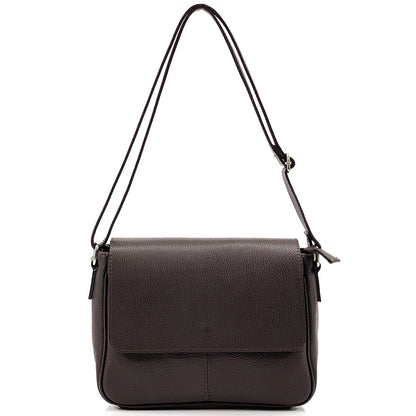 Marilena GM leather Cross-body bag - Made In Italy