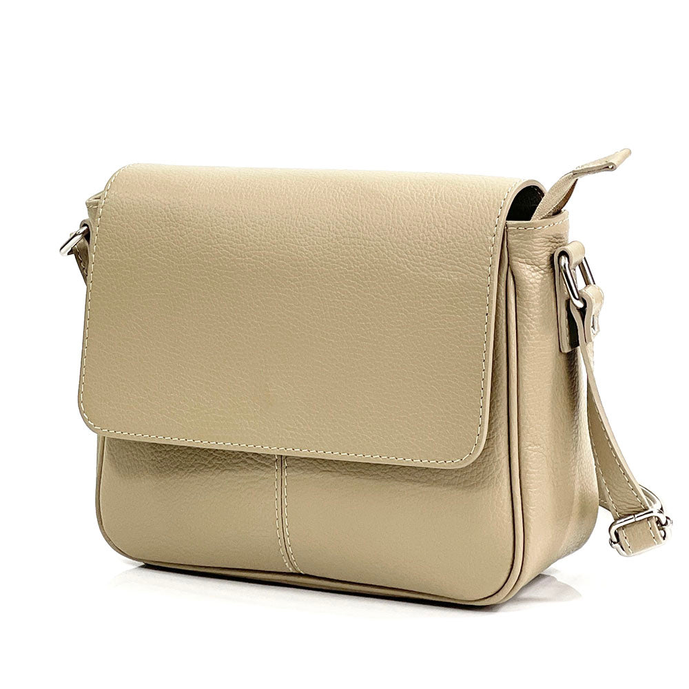 Marilena GM leather Cross-body bag - Made In Italy