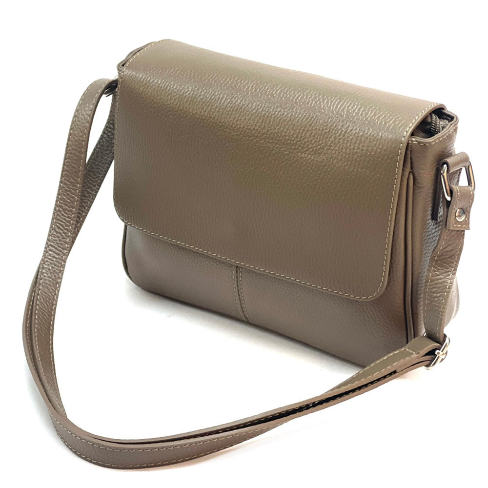 Marilena GM leather Cross-body bag - Made In Italy