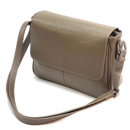 Marilena GM leather Cross-body bag - Made In Italy