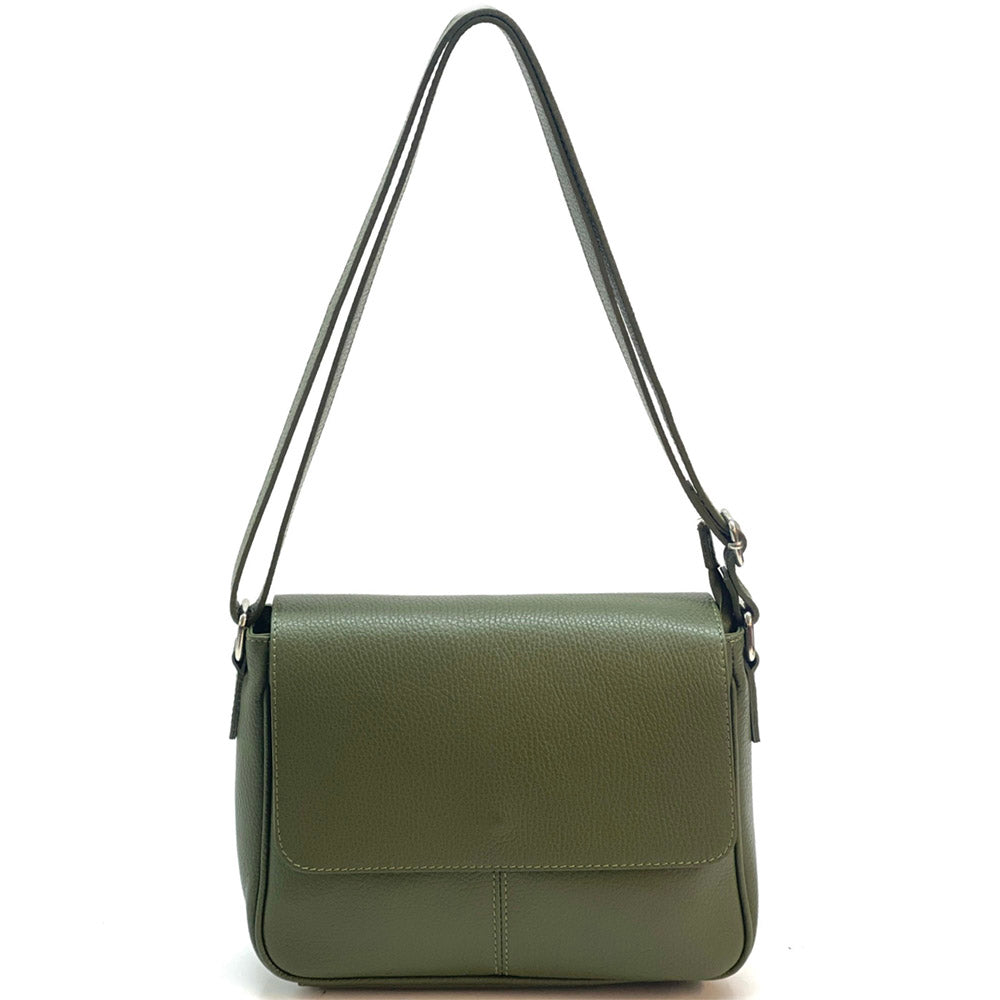 Marilena GM leather Cross-body bag - Made In Italy