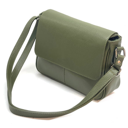 Marilena GM leather Cross-body bag - Made In Italy