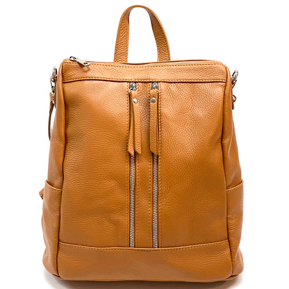 Olivia Italian Leather Backpack - Made In Italy