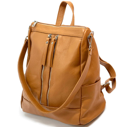 Olivia Italian Leather Backpack - Made In Italy