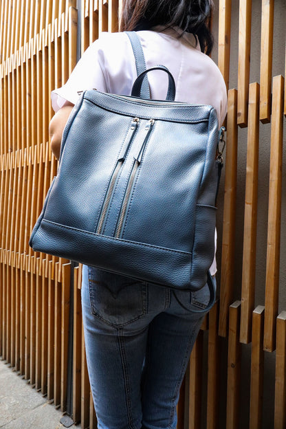 Olivia Italian Leather Backpack - Made In Italy