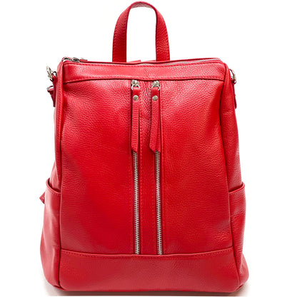 Olivia Italian Leather Backpack - Made In Italy