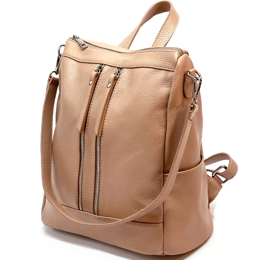 Olivia Italian Leather Backpack - Made In Italy
