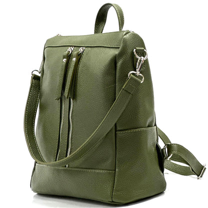 Olivia Italian Leather Backpack - Made In Italy