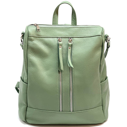 Olivia Italian Leather Backpack - Made In Italy