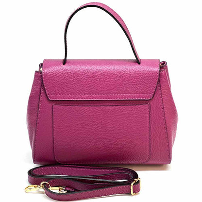 Gaia Leather Handbag - Made In Italy