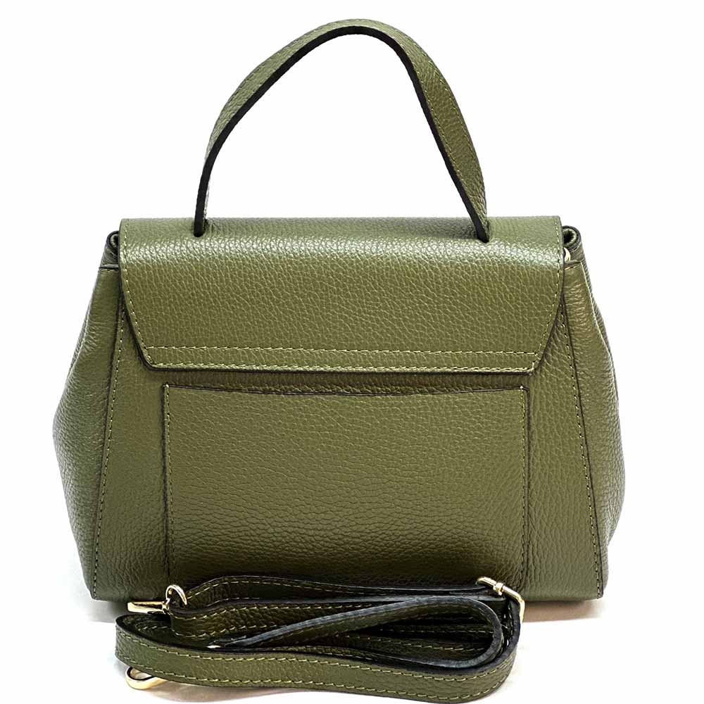 Gaia Leather Handbag - Made In Italy