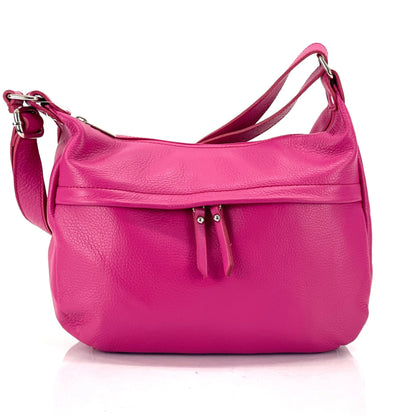 Delizia Leather Shoulder Bag - Made In Italy