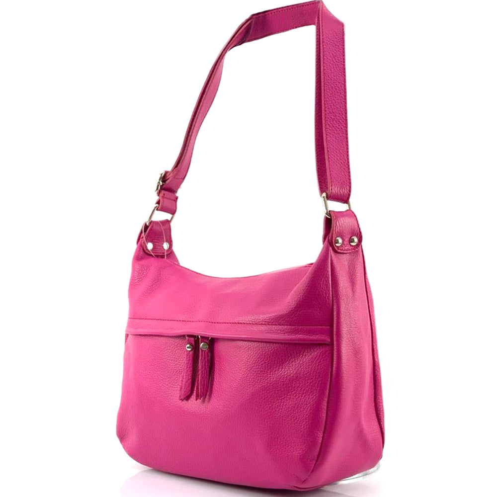 Delizia Leather Shoulder Bag - Made In Italy
