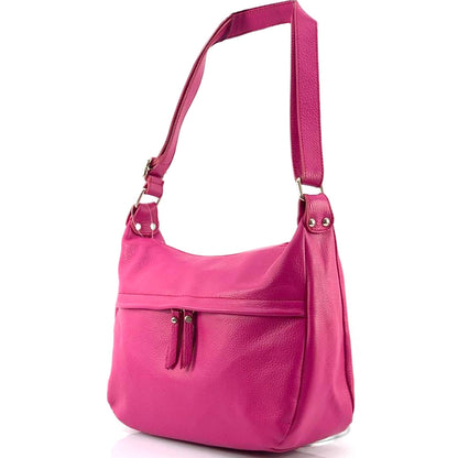 Delizia Leather Shoulder Bag - Made In Italy