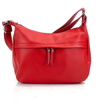 Delizia Leather Shoulder Bag - Made In Italy