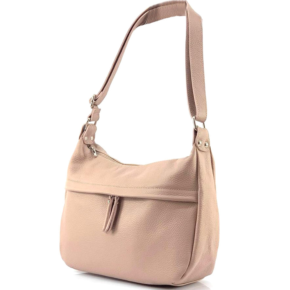 Delizia Leather Shoulder Bag - Made In Italy